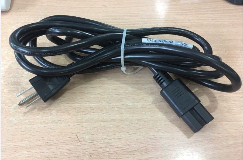 Dây Nguồn Chính Hãng Cisco VOLEX E62405 PS204 VAC15BS NEMA 5-15P To C15 AC Power Cord 13A 125V 3x1.31mm 16AWG Length 2.5M