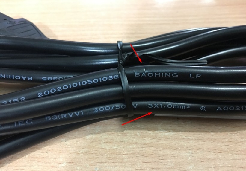 Dây Nguồn Cisco Original Server 37-0343-01 Volex V3203C V1625 AC Power Cord Australia & China IEC60320 IEC C13 10A 250V 3X1.0mm Length 2M