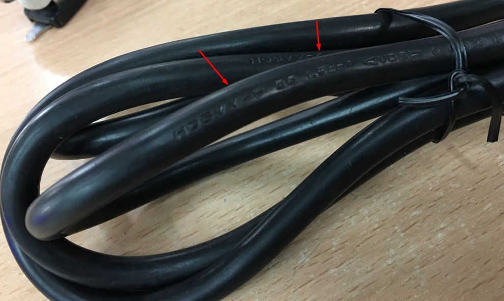 Dây Nguồn Máy Chủ 2 Chân Tròn Chính Hãng Well Shin WS-010A WS-002F AC Power Cord Server Schuko CEE7/7 to IEC60320 C19 16A 250V 3x1.5mm Length 1.8M