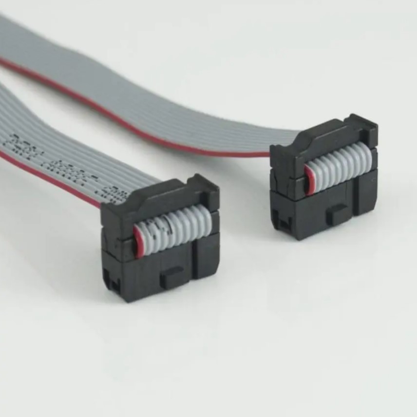 Cáp CA-C10-F-C10-U IDC 10 Pin Cable with 2.54mm Pitch Female Flat Ribbon Connector Dài 30Cm