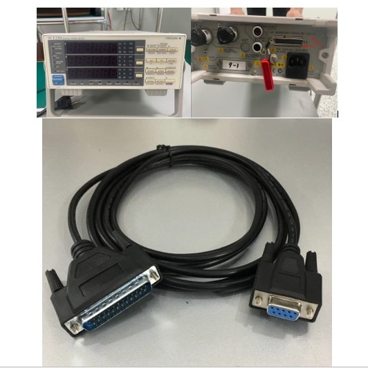 Cáp Kết Nối Yokogawa WT210/WT230 Digital Power Meters Test & Measurement Corporation Với Máy Tính Interface Cable RS232-C DB25 Male to DB9 Female Dài 1.8M