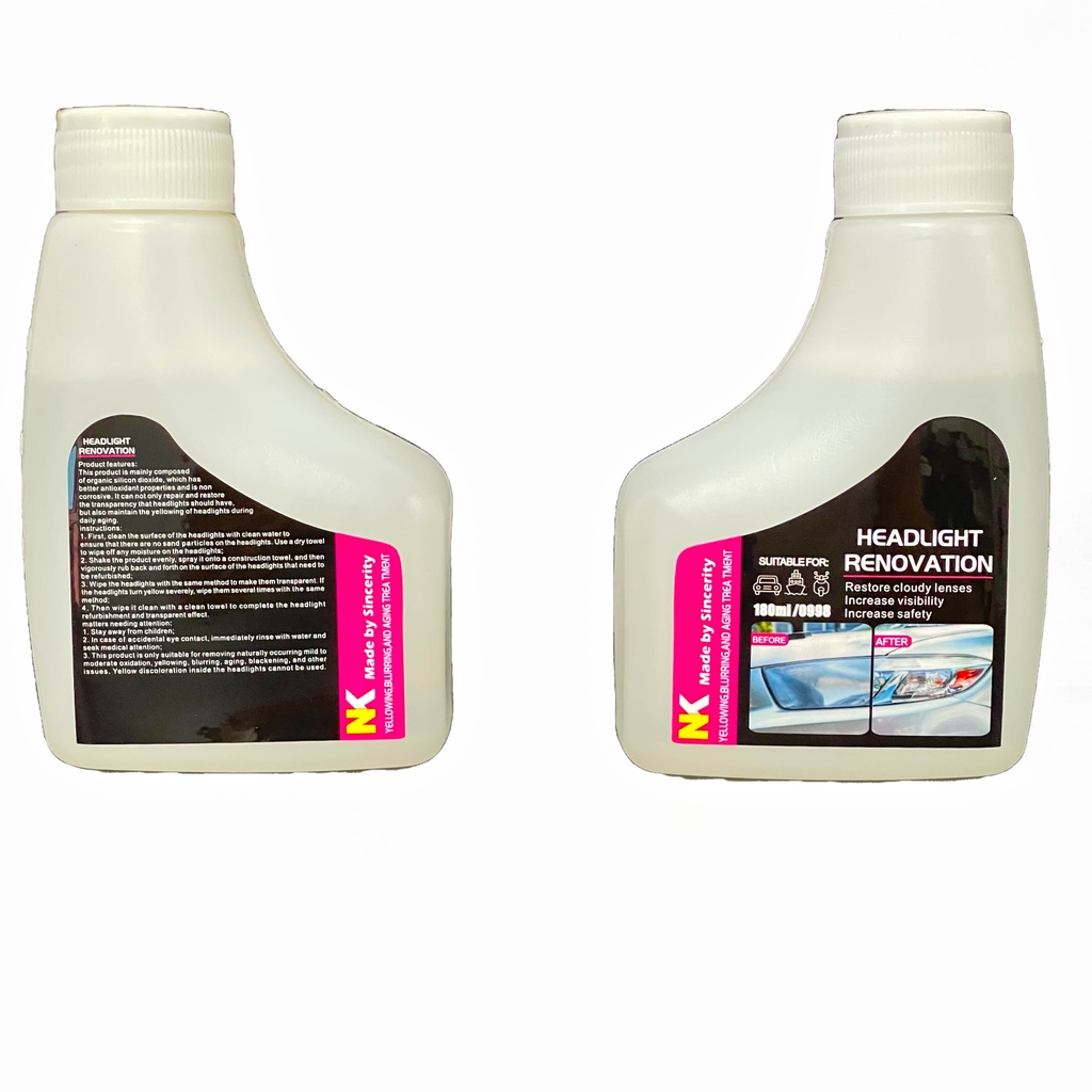 Dung Dịch Phục Hồi Đèn Pha Nhanh , Tẩy Mạ Chóa Đèn 180ml