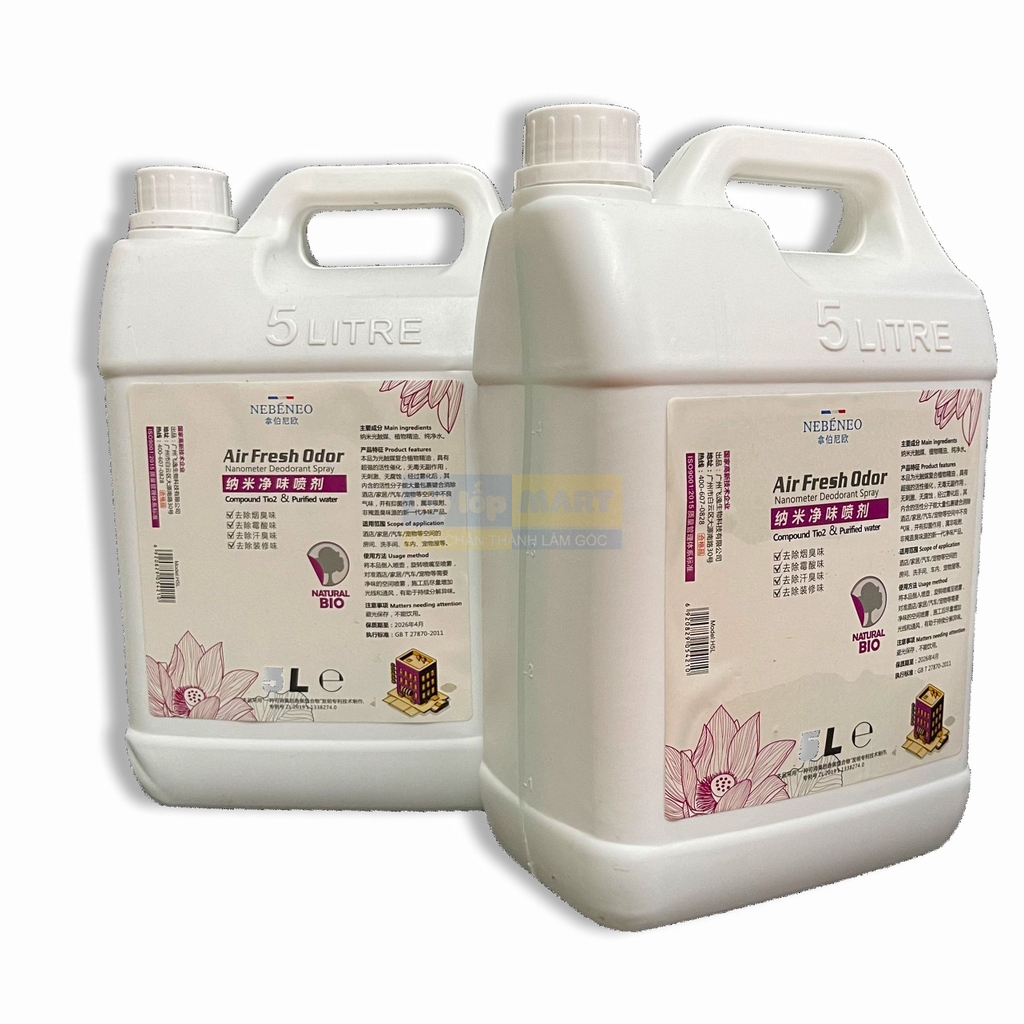 Dung Dịch Nano Khử Mùi Sương Lạnh Can 5L