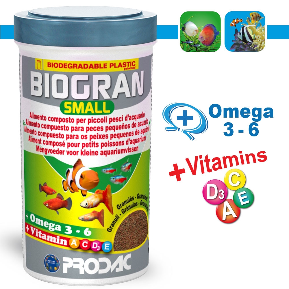 Thức Ăn Dạng Hạt Cho Cá Nhỏ BIOGRAN SMALL - PRODAC 1