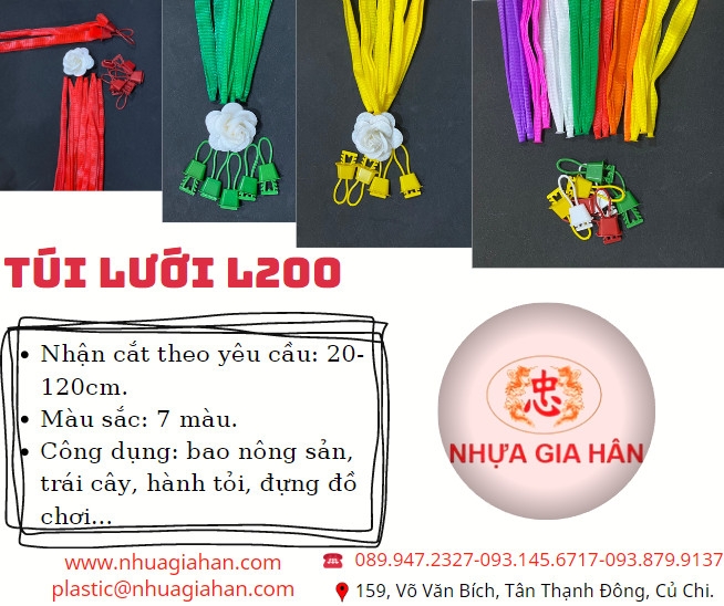 TÚI LƯỚI L200 ĐỰNG NÔNG SẢN - TRÁI CÂY