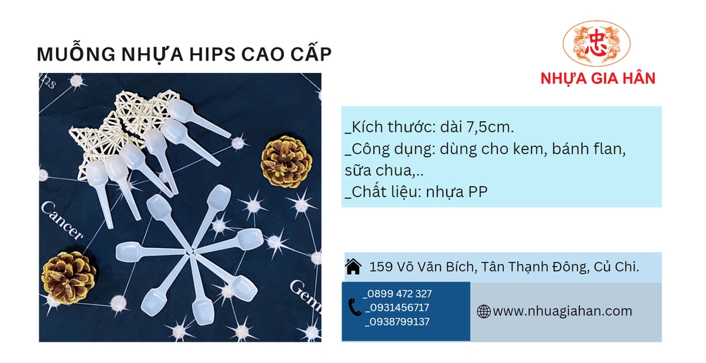 MUỖNG NHỰA PS CAO CẤP