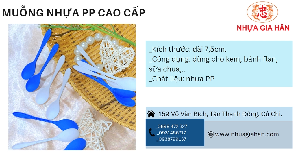 MUỖNG NHỰA PP CAO CẤP