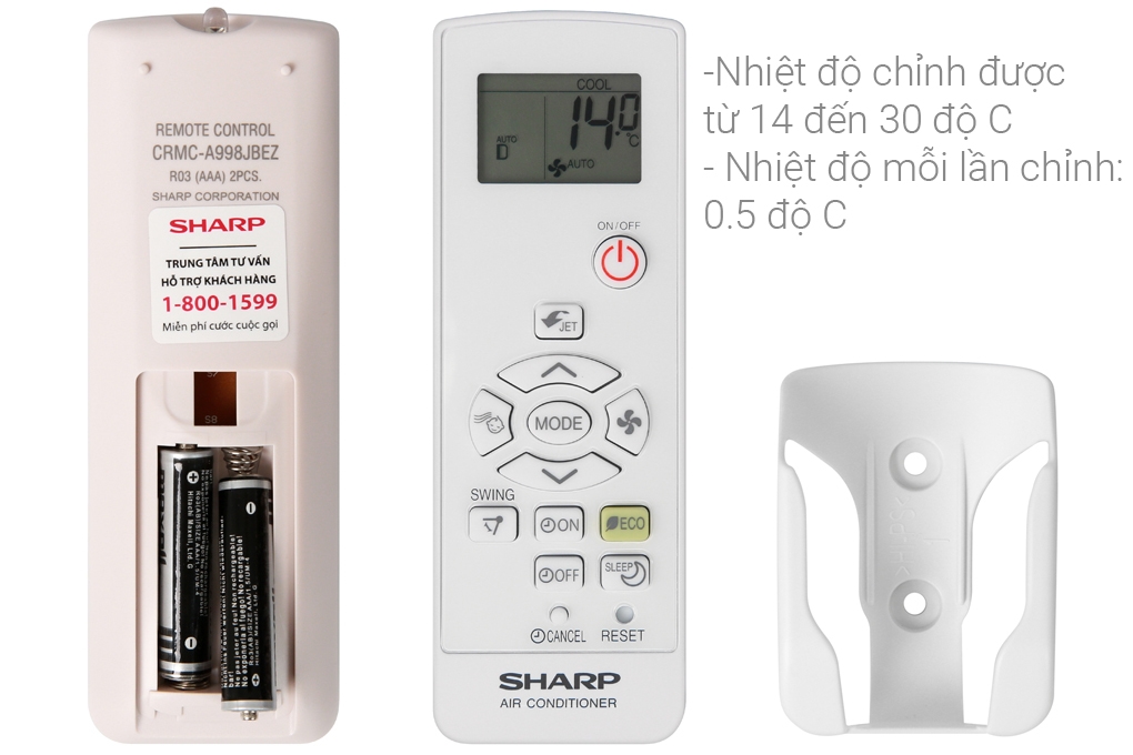 Sharp 1 chiều Inverter 9000BTU AH-X9XEW