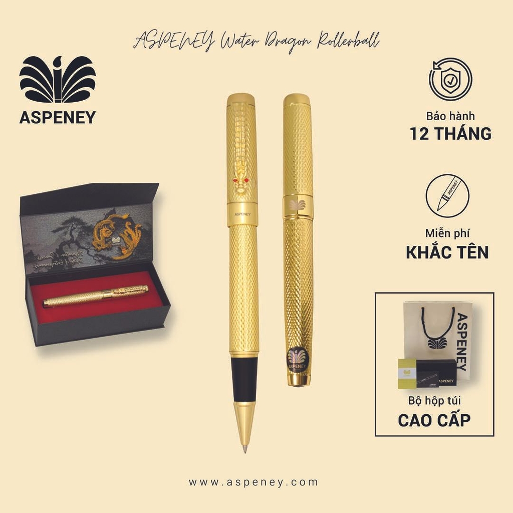 Bút dạ bi ASPENEY Water Dragon Rollerball