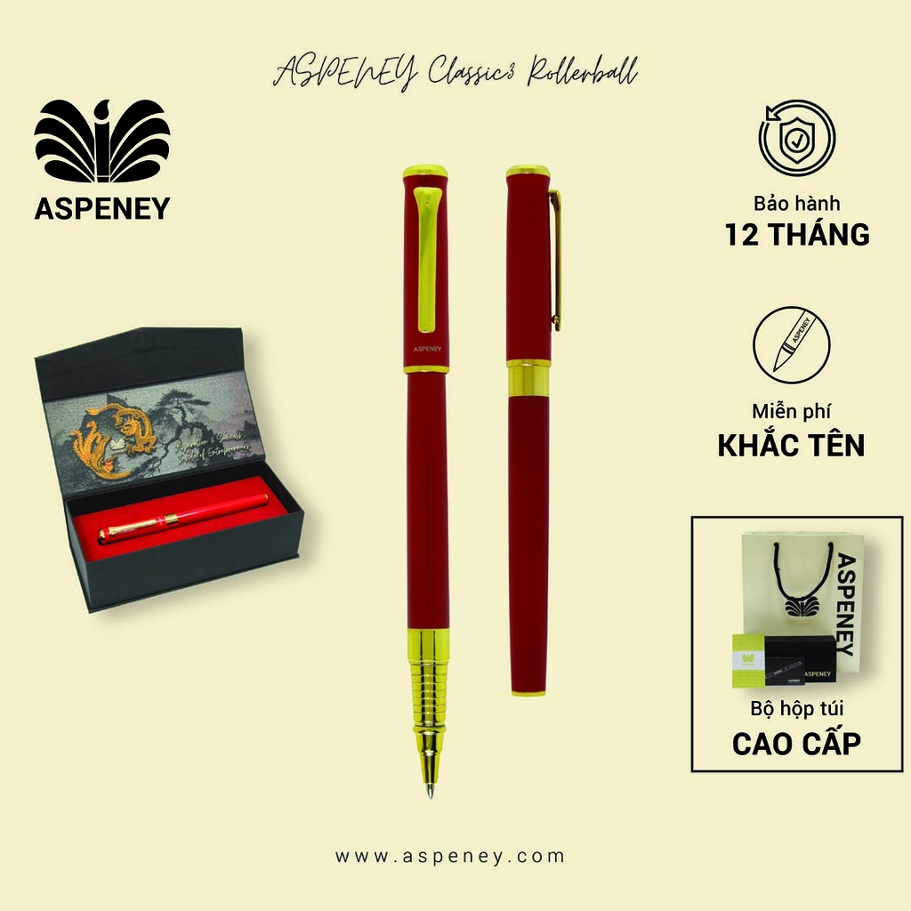 Bút dạ bi ASPENEY Classic3 Rollerball