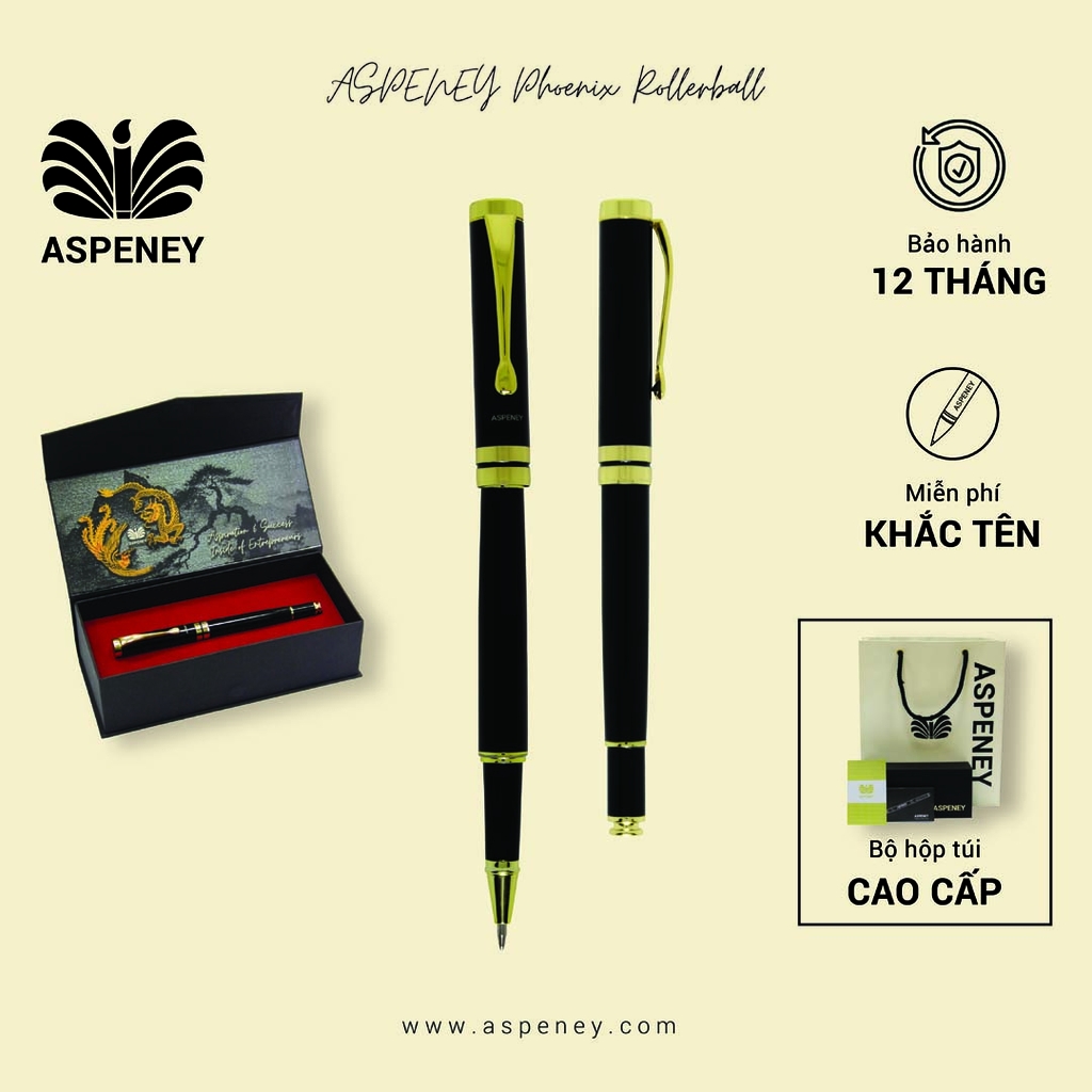 Bút dạ bi ASPENEY Phoenix Rollerball