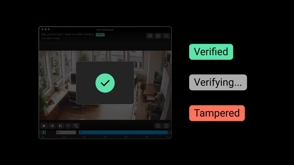 Bằng chứng video đáng tin cậy: Ajax ra mắt tính năng xuất video bảo mật