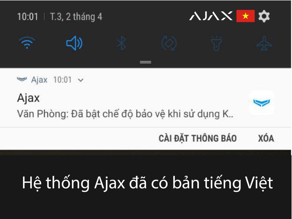 Ứng dụng Ajax đã có bản Tiếng Việt