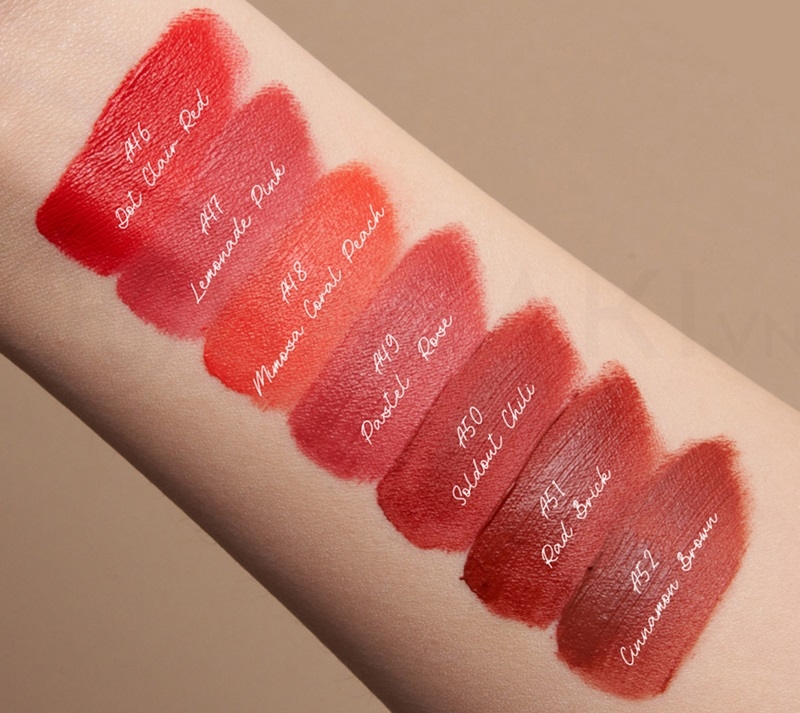 A51 màu Đỏ Gạch - Son Black Rouge Airfit Velvet