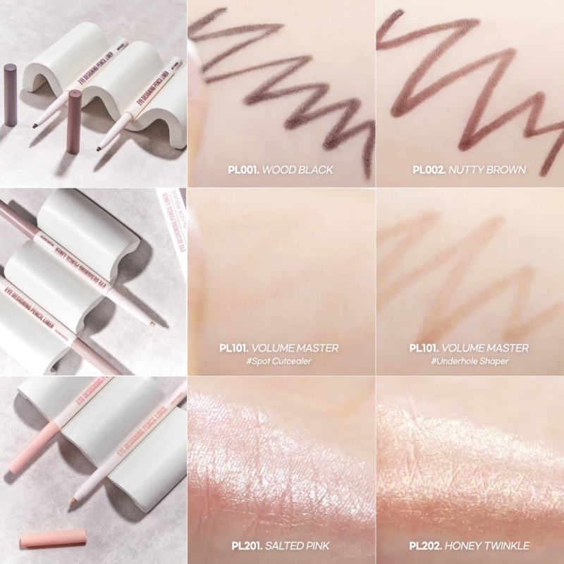 PL202 màu Vàng Ban Man - Chì Kẻ Mắt Black Rouge Eye Designing Pencil Liner