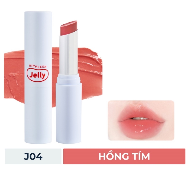 J04 Hồng Tím - Son Dưỡng Thuần Chay Black Rouge Ripplesh Jelly Balm