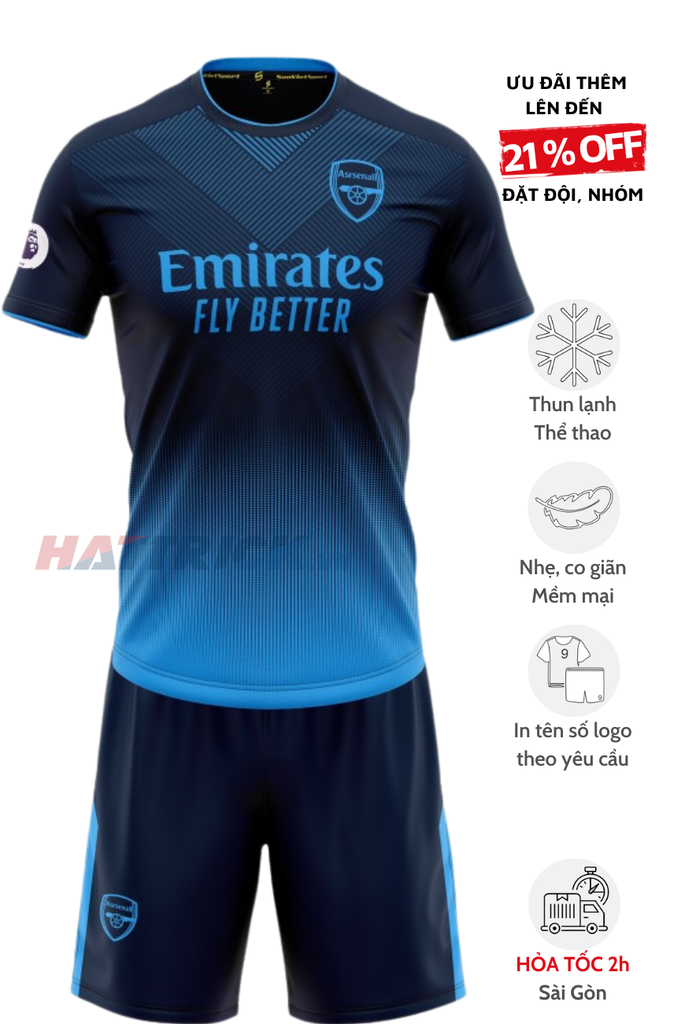 Quần áo bóng đá Arsenal 2023 - 2024