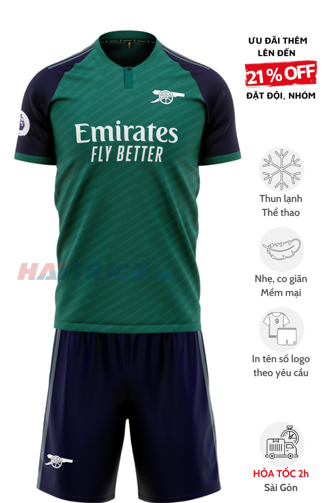 Quần áo bóng đá Arsenal 2023 - 2024