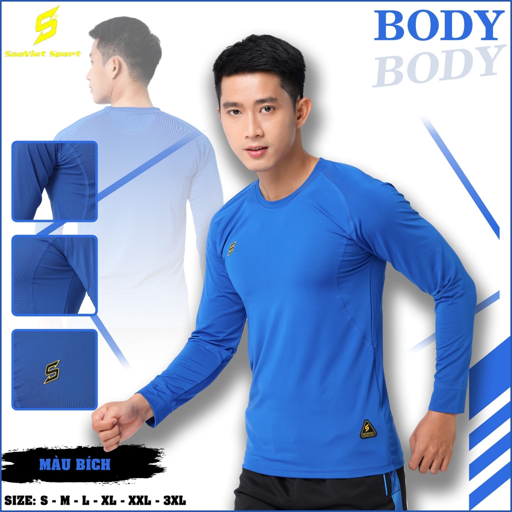 Áo lót bóng đá dài tay Sao Việt body SV01