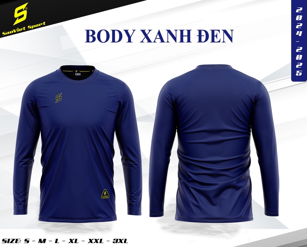 Áo lót bóng đá dài tay Sao Việt body SV01