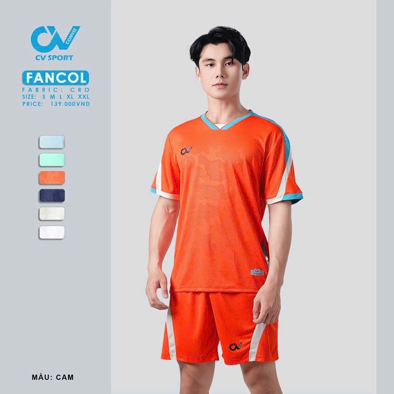 Áo bóng đá không logo CV Sport FANCOL