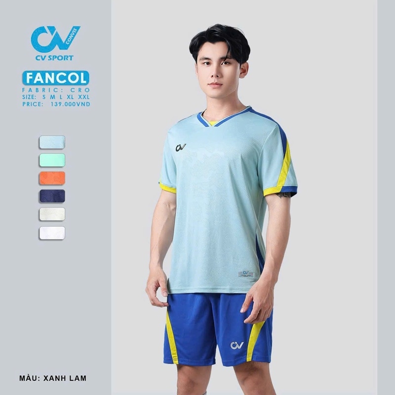 Áo bóng đá không logo CV Sport FANCOL