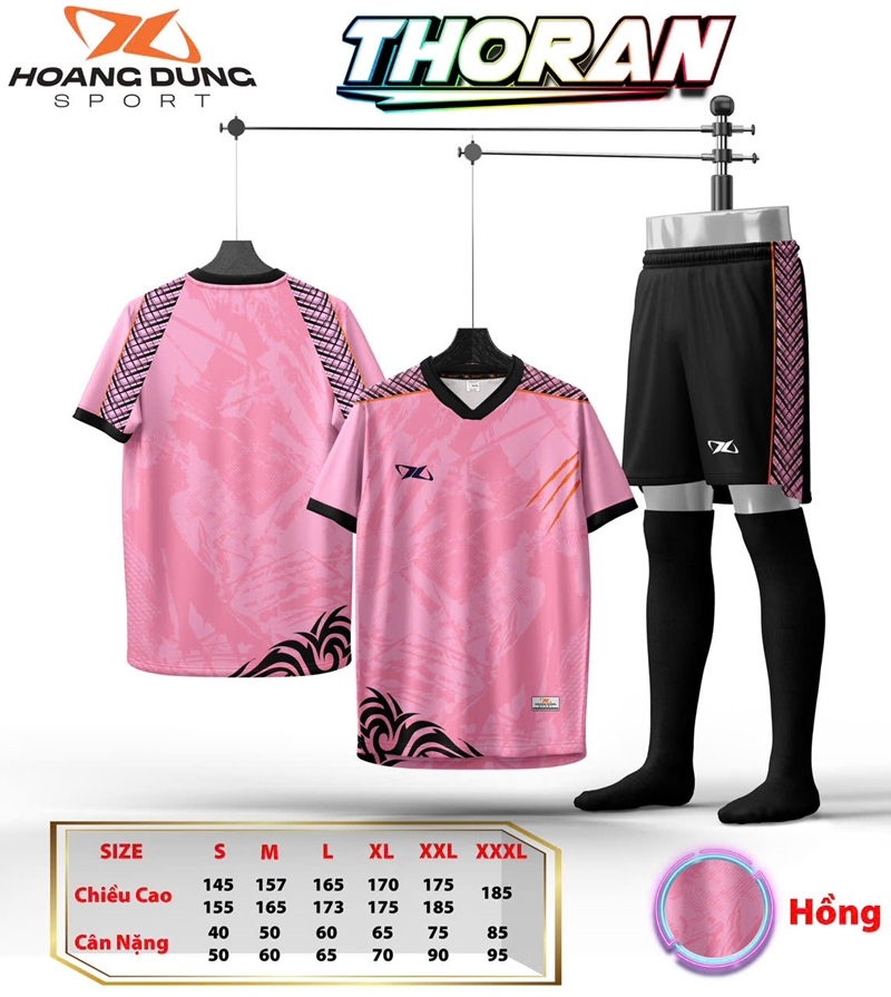 Áo bóng đá không logo HD Thoran