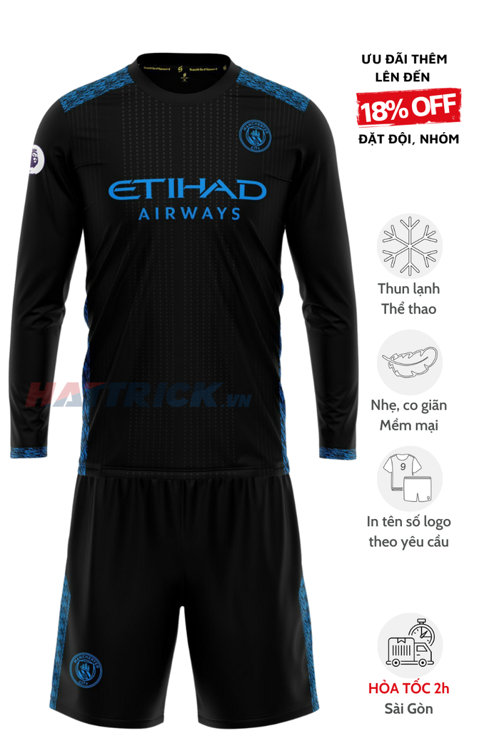 Quần áo Man City tay dài 2023/24