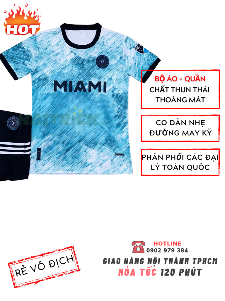 Áo Miami 2022/23 Xanh Ngọc (Thun Thái)
