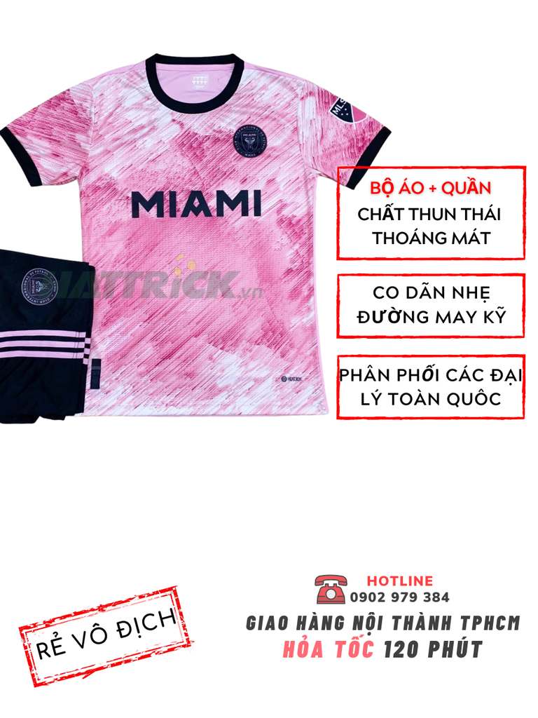 Áo Miami 2022/23 Hồng (Thun Thái)