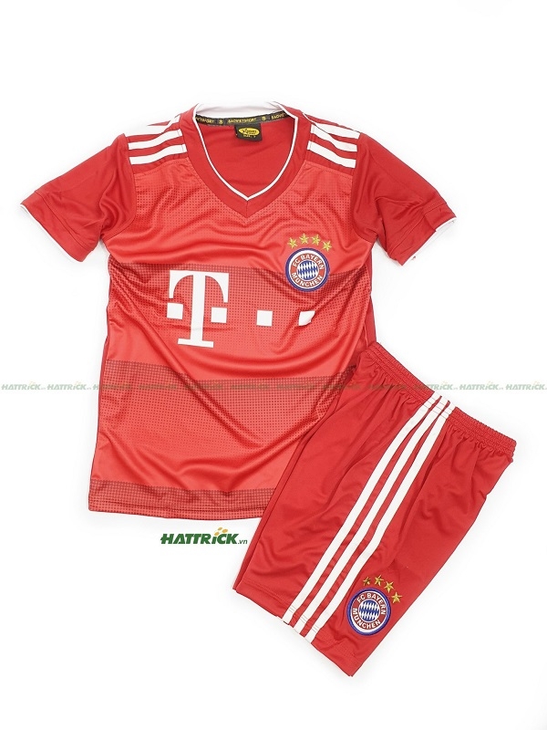 Áo Bóng Đá Trẻ Em Bayern Munich Đỏ 2020