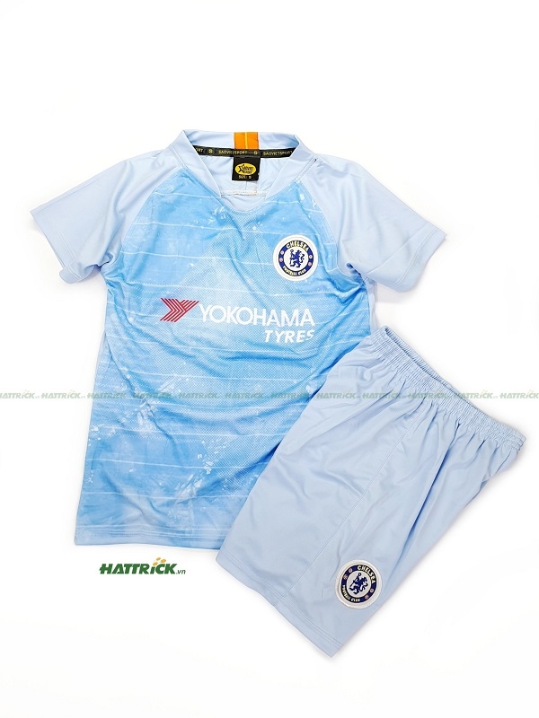 Áo Bóng Đá Trẻ Em Chelsea 2020 Xanh Biển