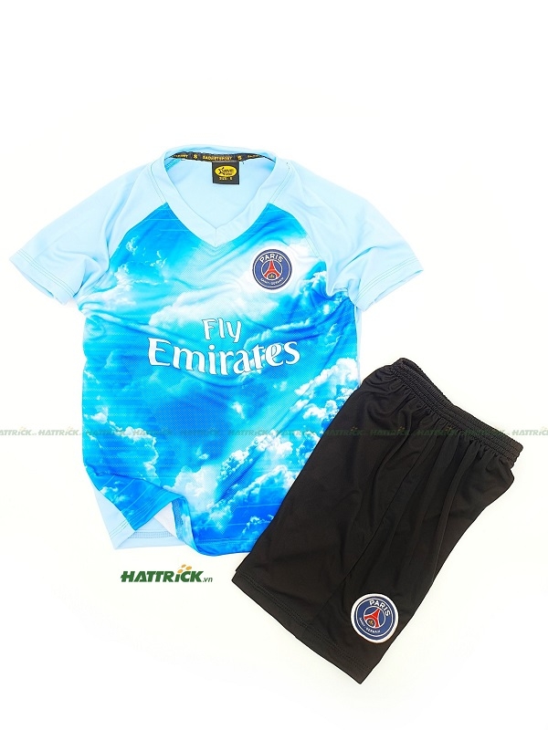 Áo Bóng Đá Trẻ Em PSG 2020 Xanh Biển