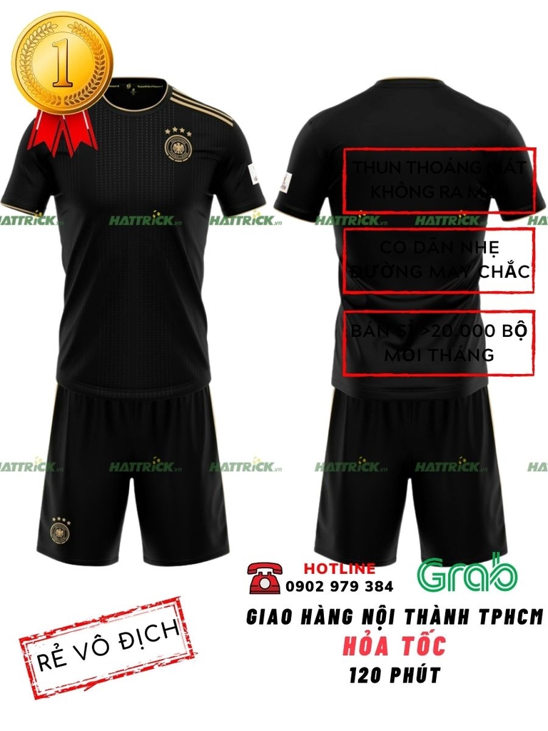Áo đội tuyển Đức World Cup 2022 - Đen