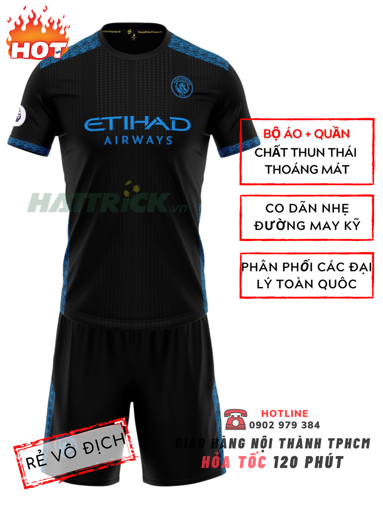 Áo Man City 2023 - 2024 Đen