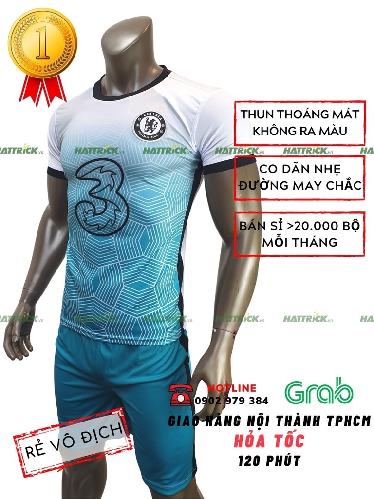 Đồ Đá Banh Chelsea 2021 - 2022 Trắng Ngọc