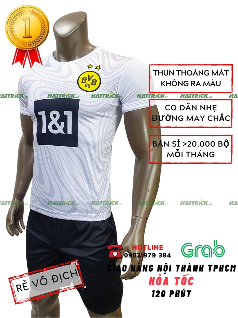 Áo Bóng Đá Dortmund 2021 - 2022 Trắng