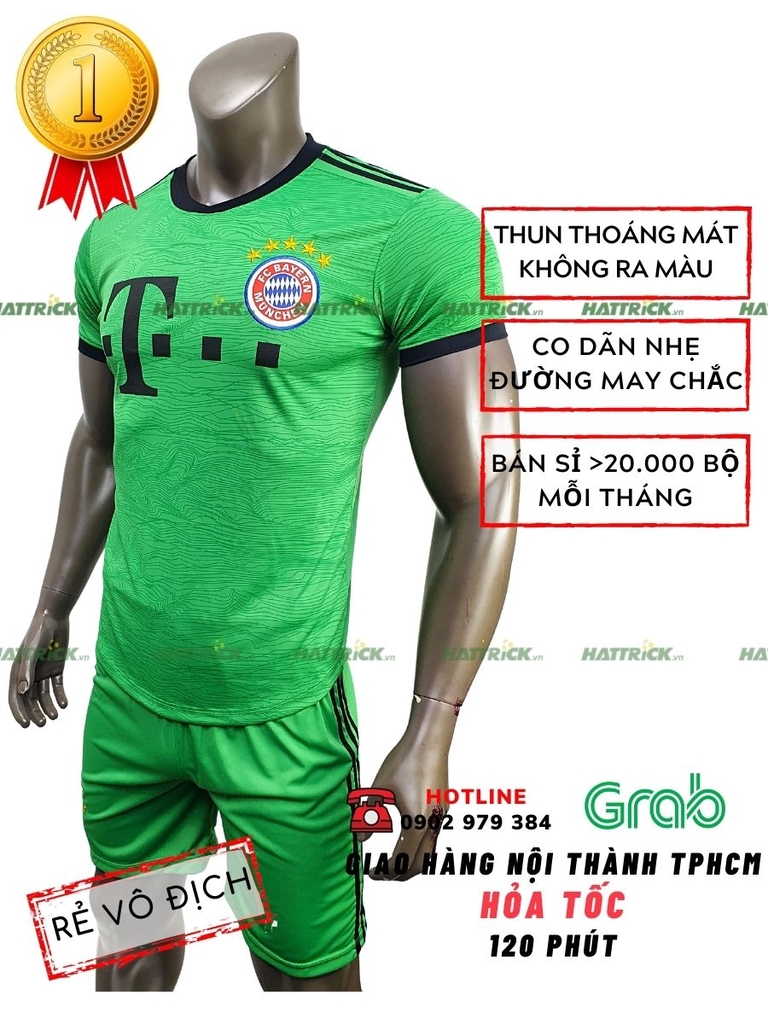 Áo Bóng Đá Bayern Munich 2021 - 2022 Xanh Lá