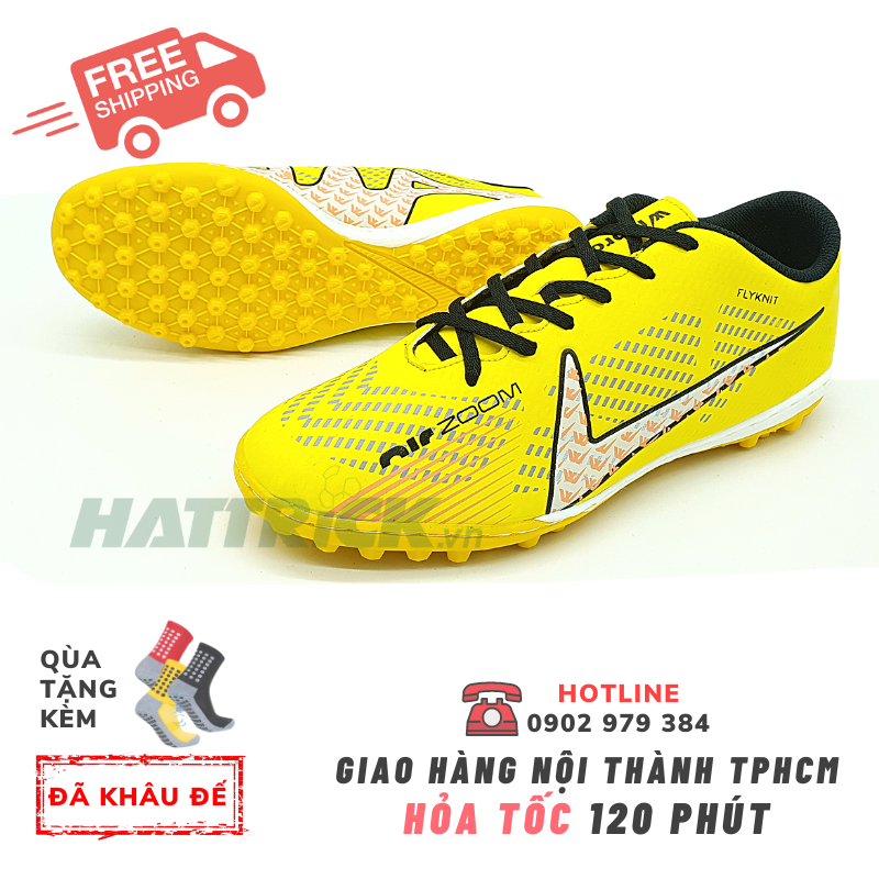 GIÀY ĐÁ BANH AIR ZOOM đế TF - Vàng
