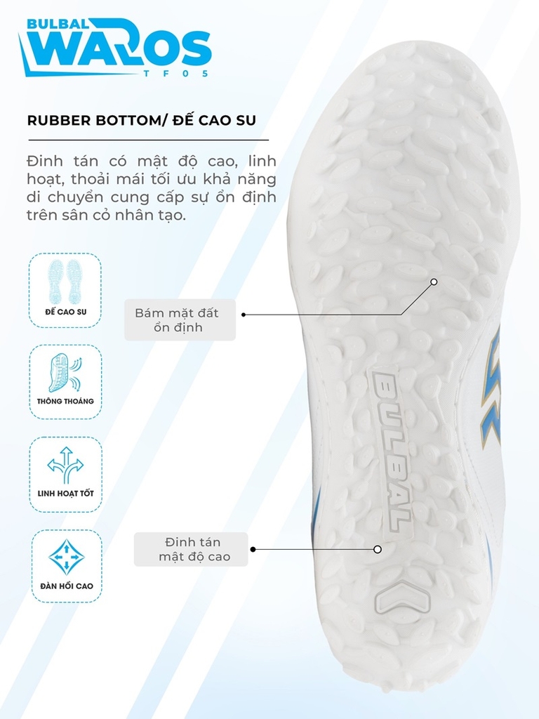 Giày đá bóng chính hãng Bulbal Waros đế TF