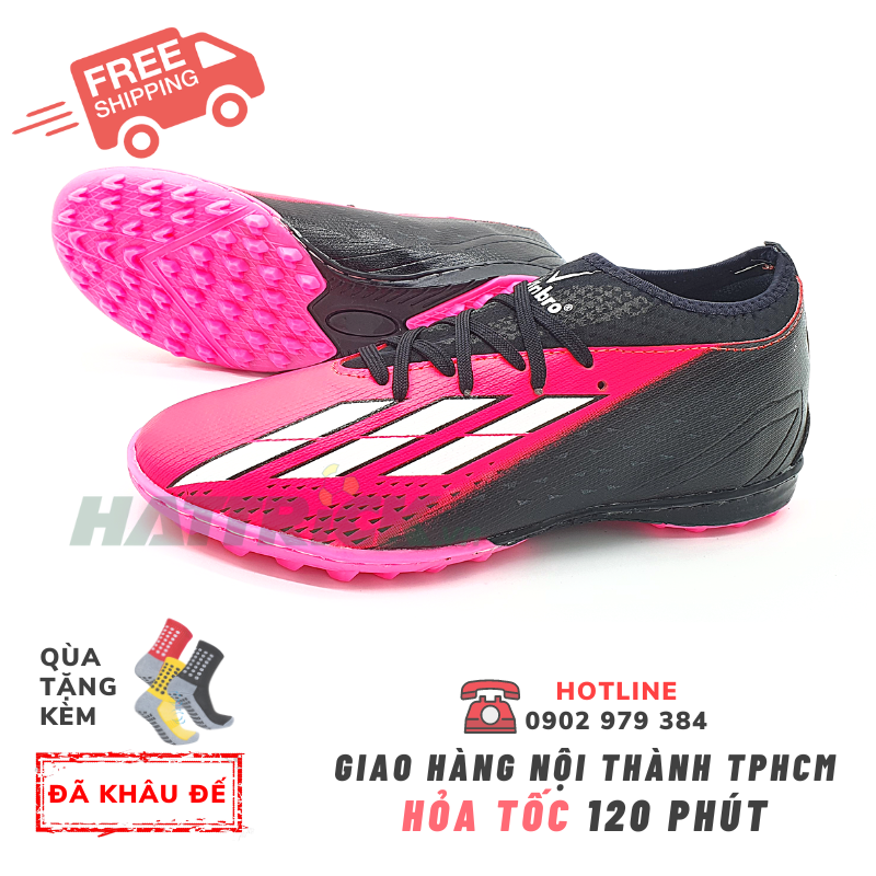 GIÀY ĐÁ BANH X SPEEDPORTAL.3 đế TF - Đen Hồng