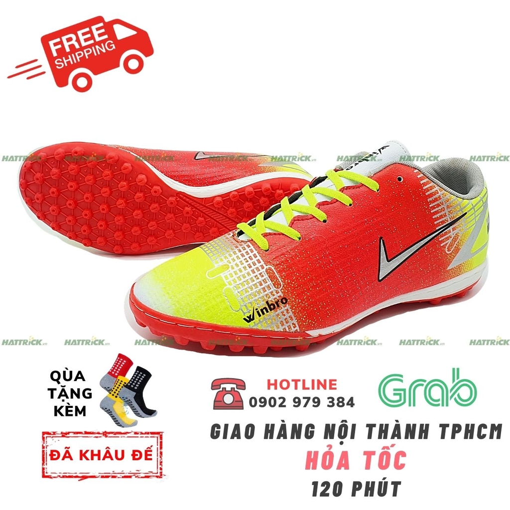 GIÀY ĐÁ BANH MERCURIAL 14 Winbro đinh tf - đỏ vàng
