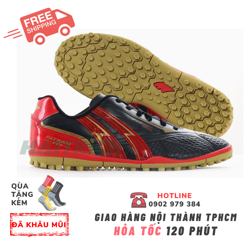 GIÀY PAN PATRIOT Control TF - Đen đỏ
