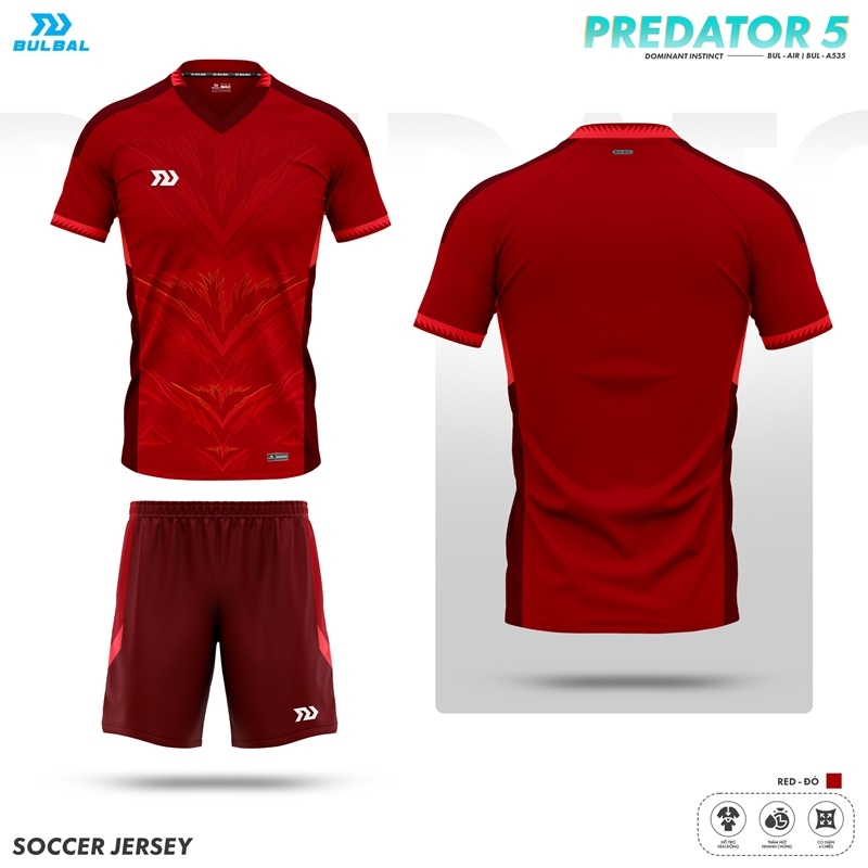 Quần áo bóng đá Bulbal Predator 5
