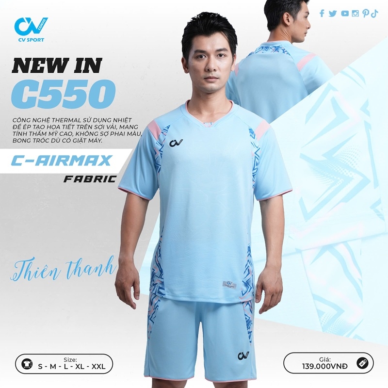 Quần áo bóng đá CV Sport C550