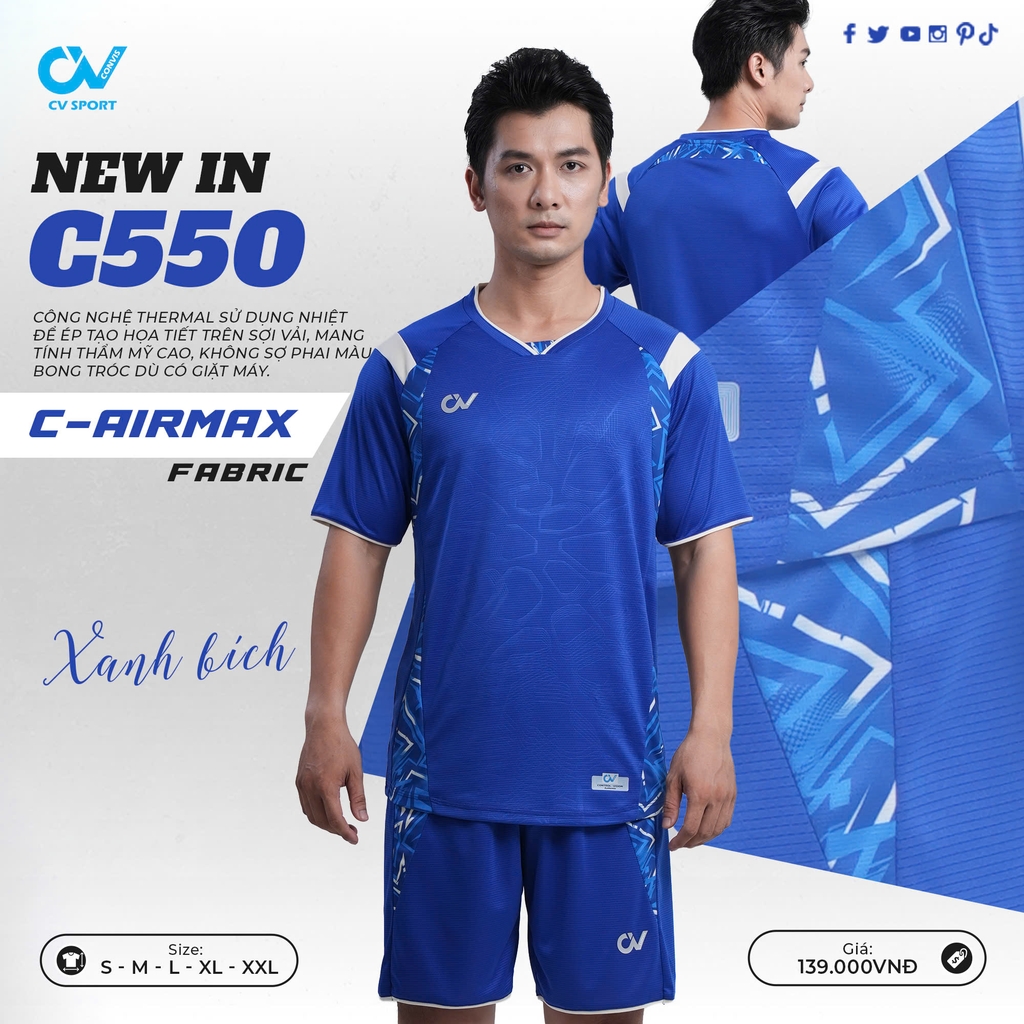 Quần áo bóng đá CV Sport C550