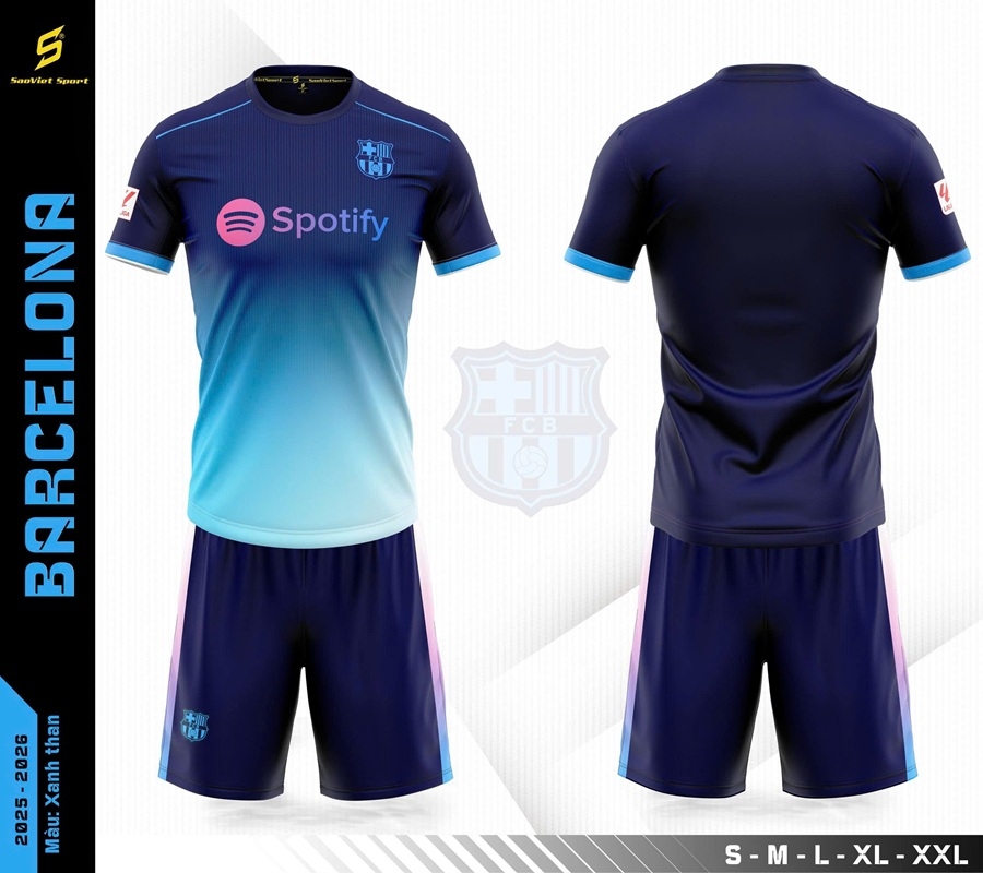 Quần áo bóng đá Barca 2025/26 (Sao Việt)