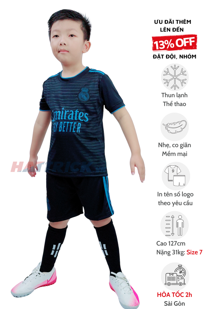 Quần áo bóng đá trẻ em Real Madrid 2023/24