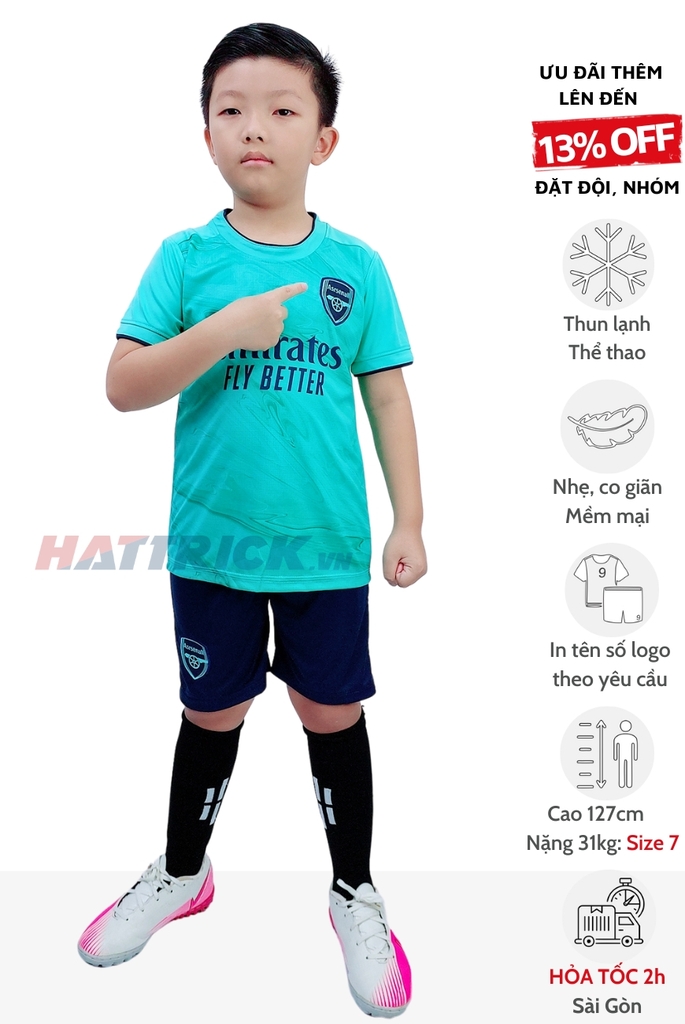 Quần áo bóng đá trẻ em Arsenal 2023/24