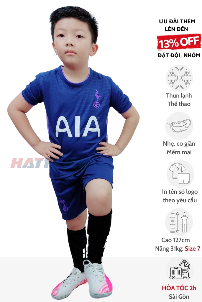 Quần áo bóng đá trẻ em Tottenham 2023/24